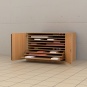 Papierschrank,  90 cm hoch, 136x100 cm (B/T), 10 Zügen, 2 Türen, 